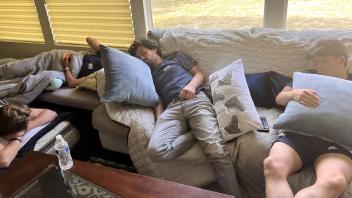 taking a nap